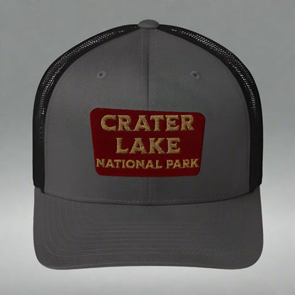 Crater Lake National Park embroidered trucker hat primary product view
