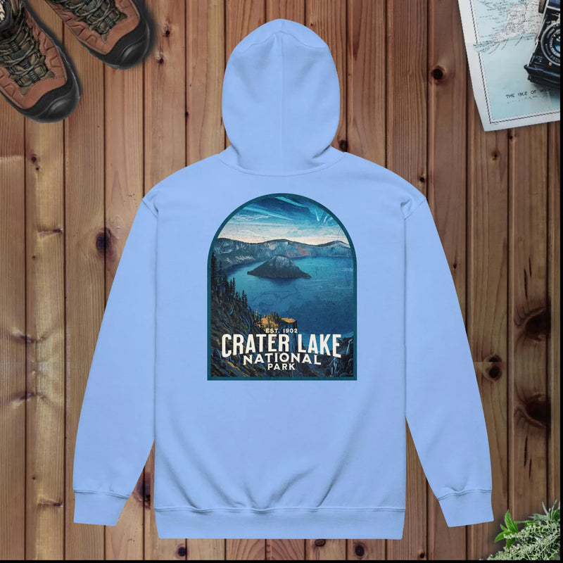 Crater Lake National Park full zip hoodie detail or alternate product view