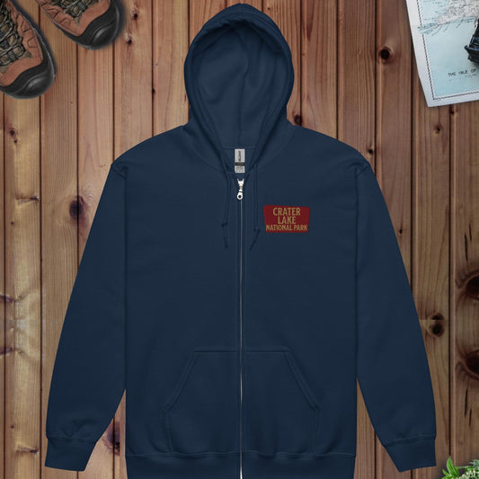 Crater Lake National Park Full Zip Hoodie - Parks ApparelFull Zip Hoodie