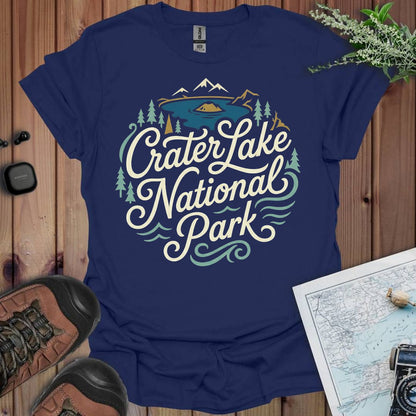 Crater Lake National Park graphic t-shirt alternate apparel color or product angle
