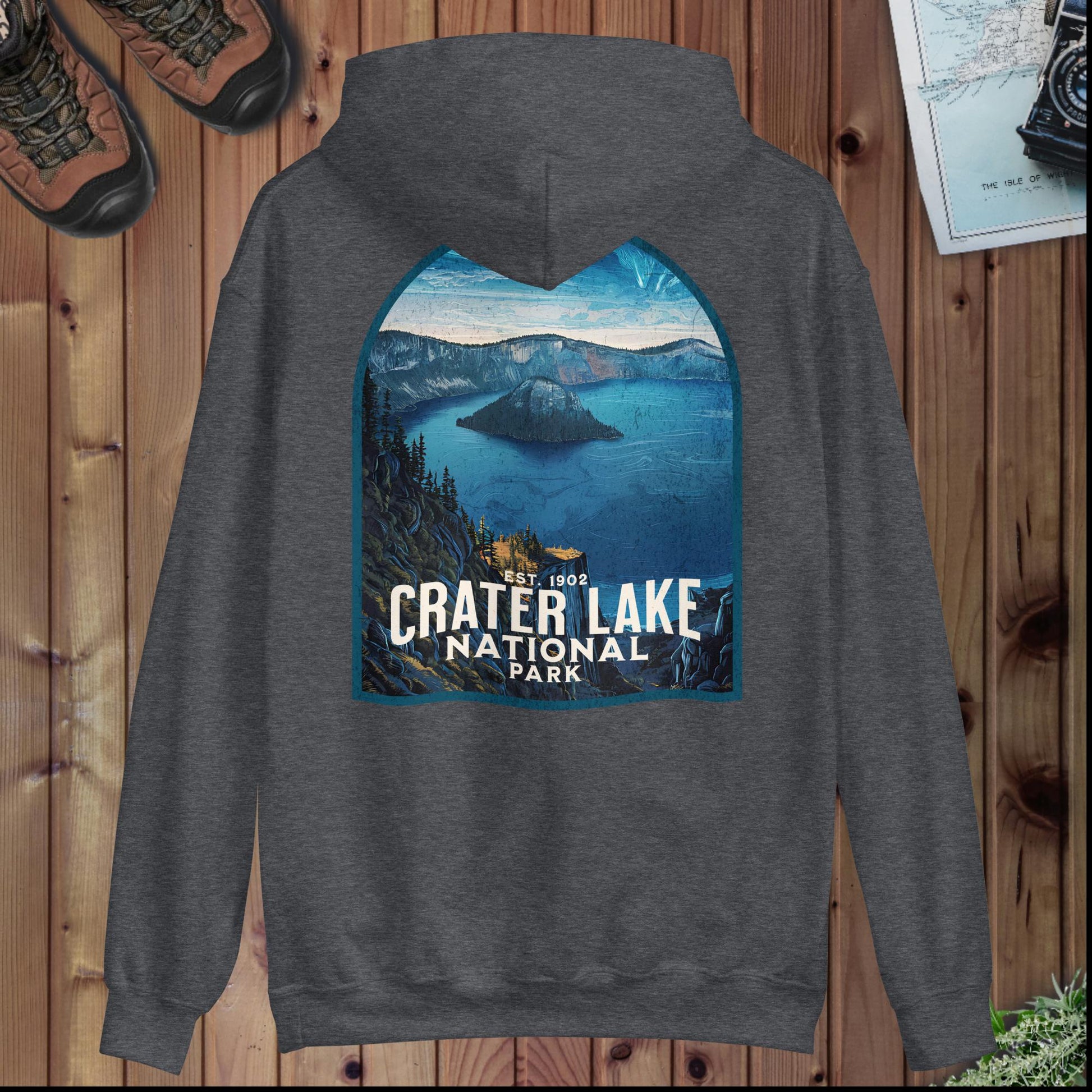 Crater Lake National Park hoodie alternate apparel color or product angle