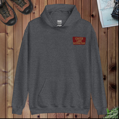 Crater Lake National Park hoodie shown in lifestyle or modeled setting
