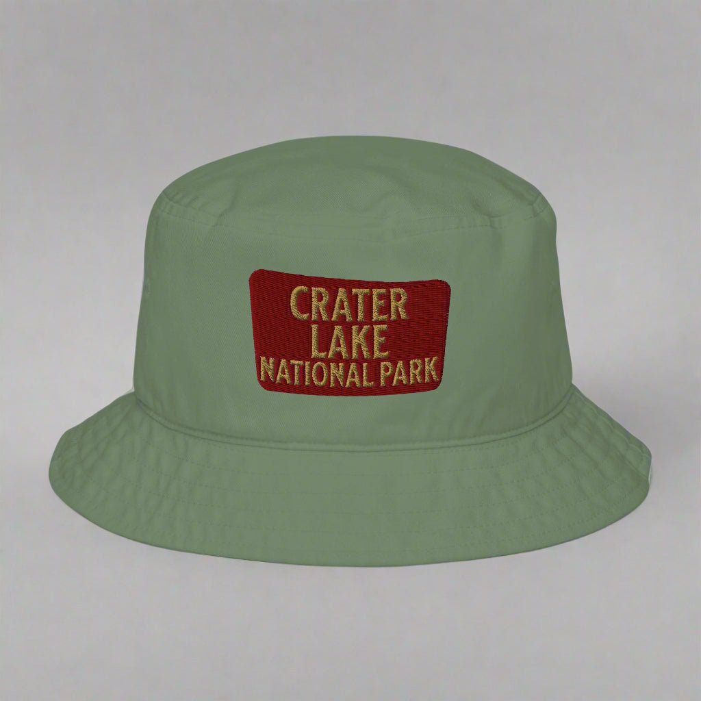 Crater Lake National Park organic bucket hat alternate product angle