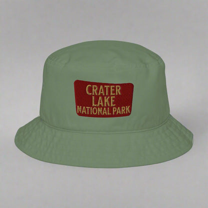 Crater Lake National Park organic bucket hat alternate product angle