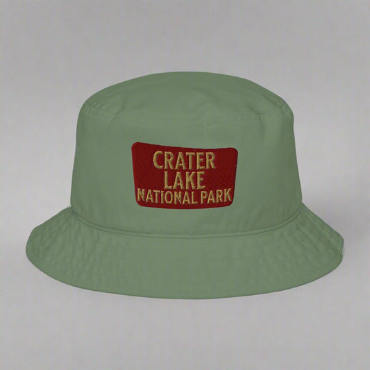 Crater Lake National Park organic bucket hat alternate product angle