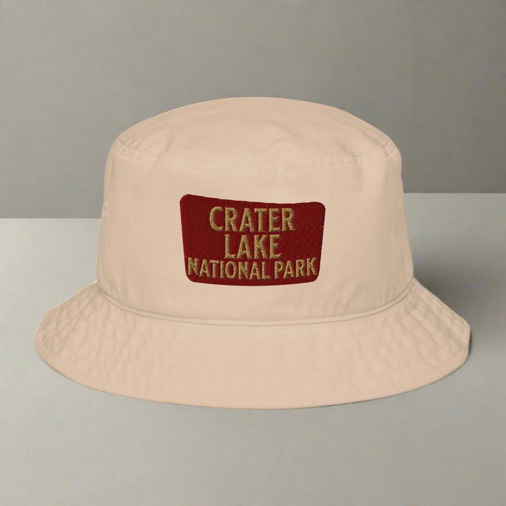 Crater Lake National Park organic bucket hat alternate product angle