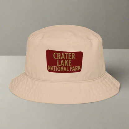 Crater Lake National Park organic bucket hat alternate product angle