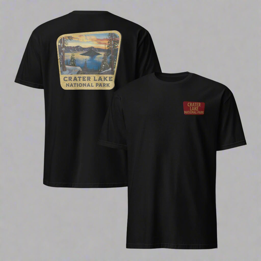 Crater Lake National Park Sign Embroidered - Parks ApparelT-Shirt