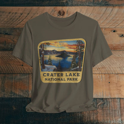 Crater Lake National Park T-Shirt Wood Sign - Parks ApparelT-Shirt