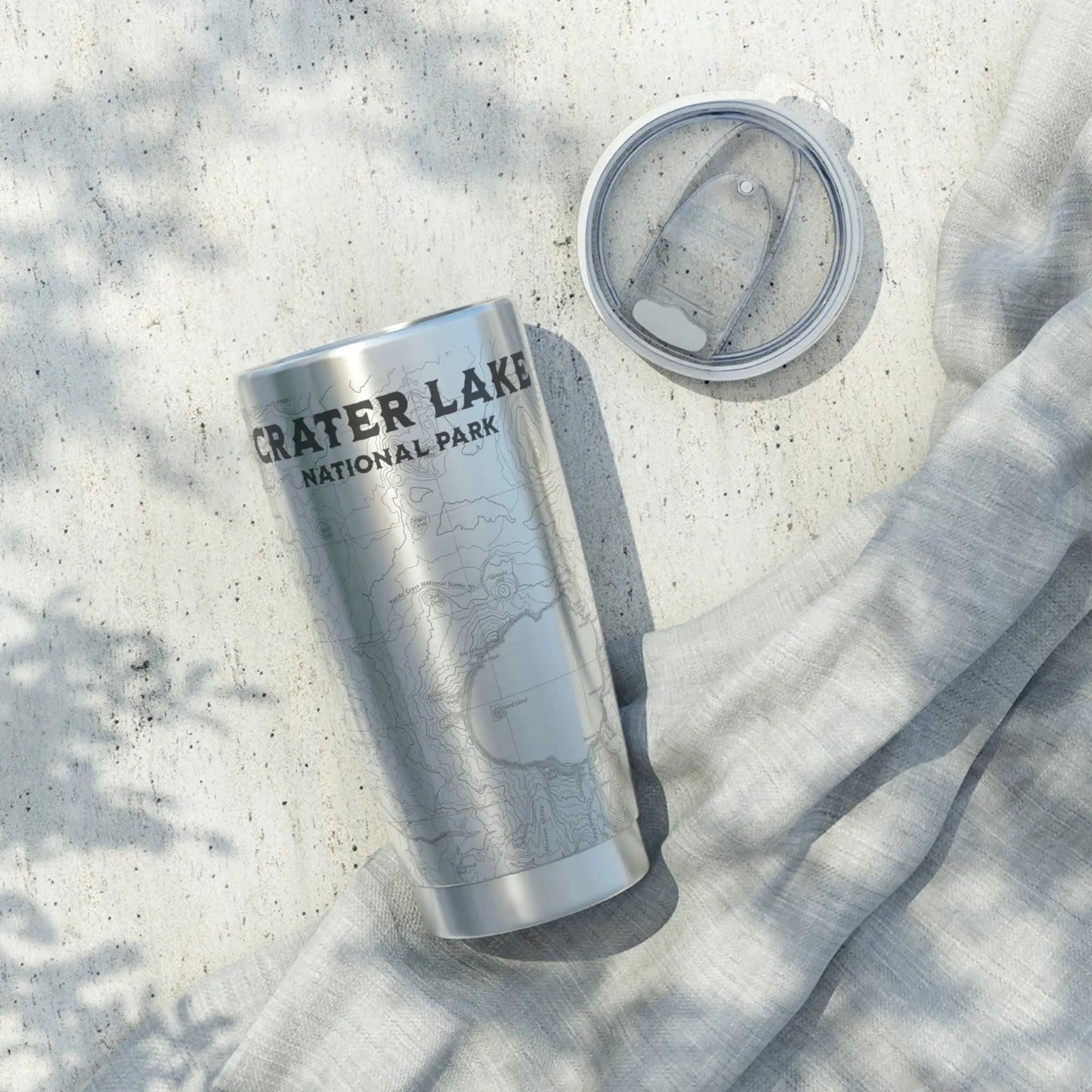 Crater Lake National Park Topographic Tumbler 20oz - Parks ApparelDrinkware