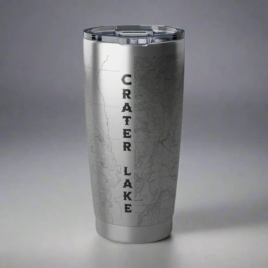 Crater Lake National Park Topographic Tumbler 20oz - Parks ApparelDrinkware