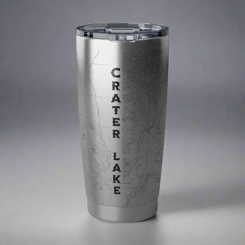 Crater Lake National Park Topographic Tumbler 20oz - Parks ApparelDrinkware