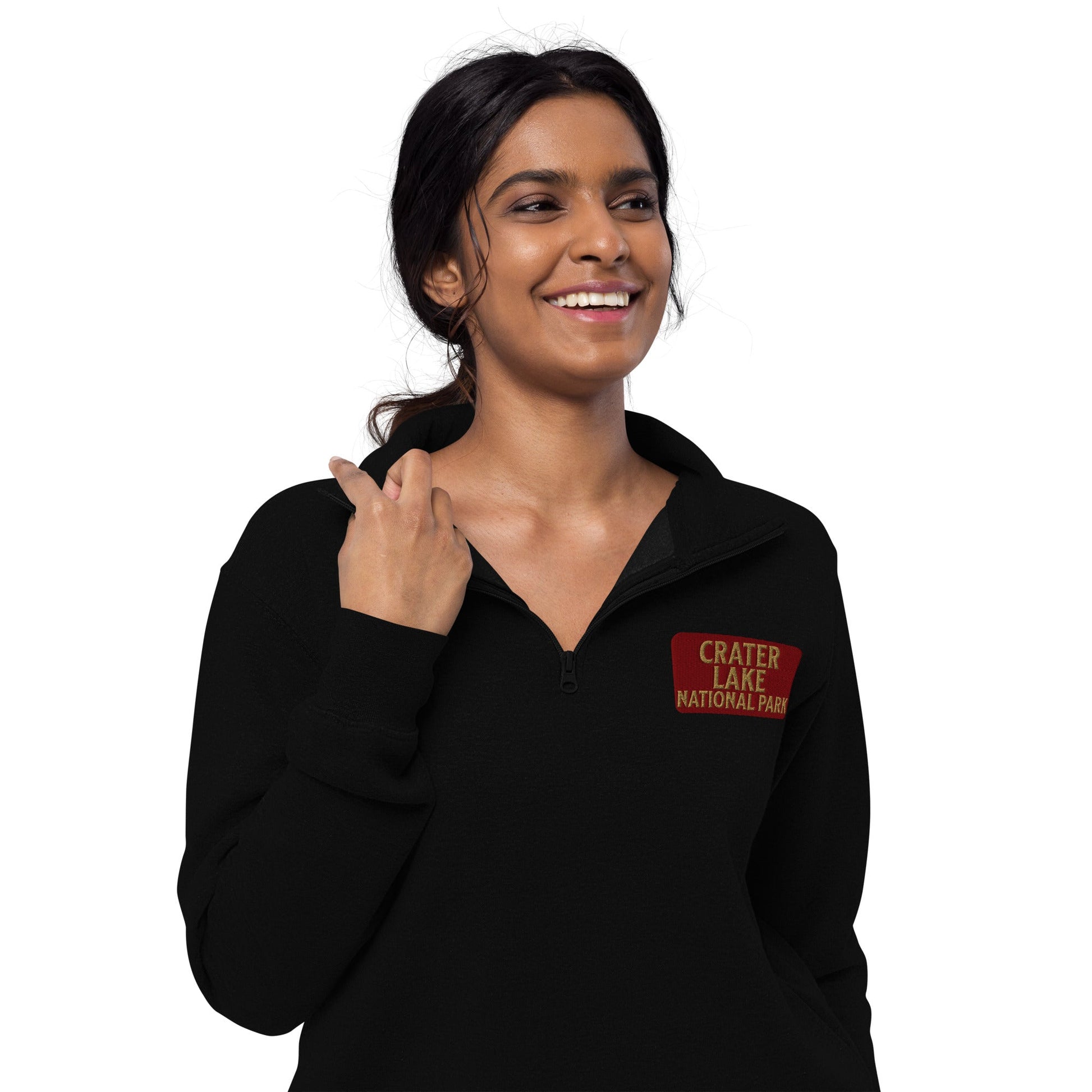 Crater Lake Unisex 1/4 Zip Fleece Pullover - Parks ApparelSweatshirt