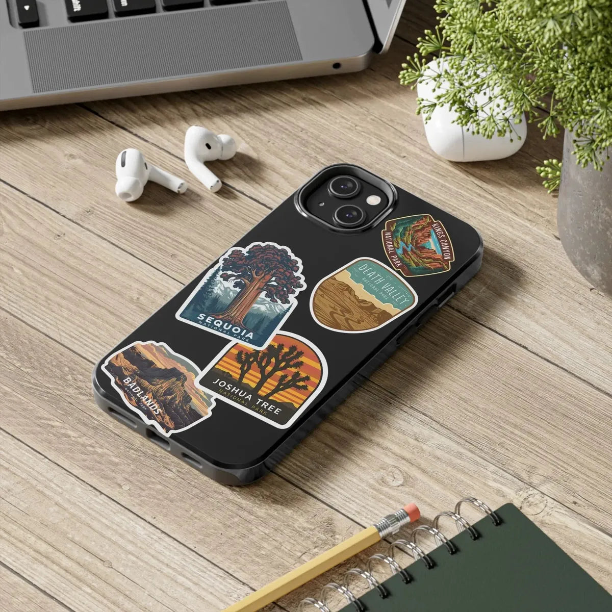 Custom National Park Sticker Style Printed Phone Case Personalize Your Phone Protector (iPhone 7 - 15) (Galaxy 21 - 24) - Parks ApparelPhone Case
