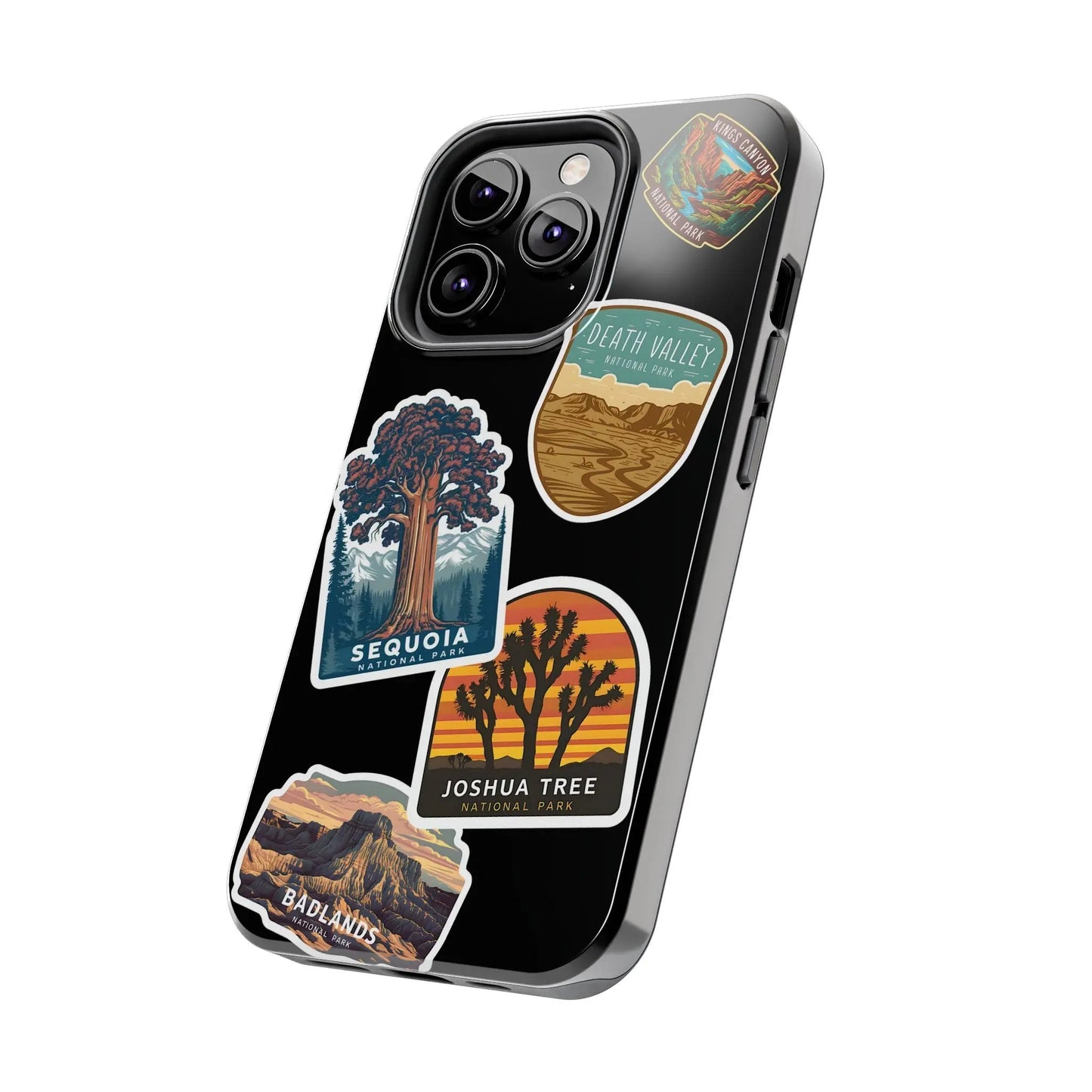 Custom National Park Sticker Style Printed Phone Case Personalize Your Phone Protector (iPhone 7 - 15) (Galaxy 21 - 24) - Parks ApparelPhone Case