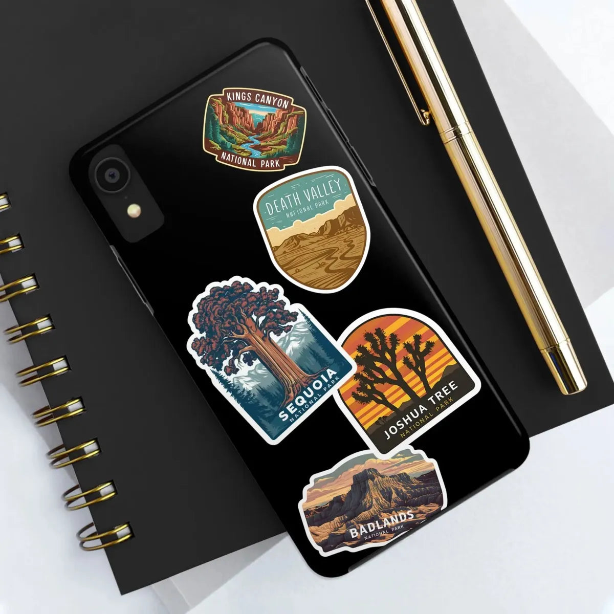 Custom National Park Sticker Style Printed Phone Case Personalize Your Phone Protector (iPhone 7 - 15) (Galaxy 21 - 24) - Parks ApparelPhone Case