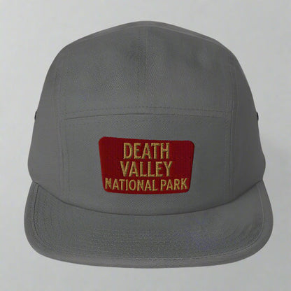 Death Valley embroidered 5-panel hat shown in lifestyle or modeled setting