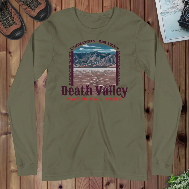 Death Valley Badwater Basin Long Sleeve T-Shirt - Parks ApparelLong - sleeve