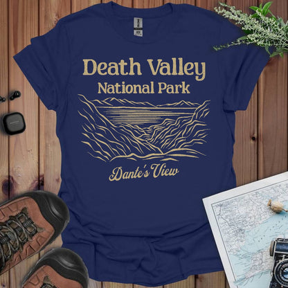 Death Valley National Park Dante's View graphic t-shirt detail or alternate product view