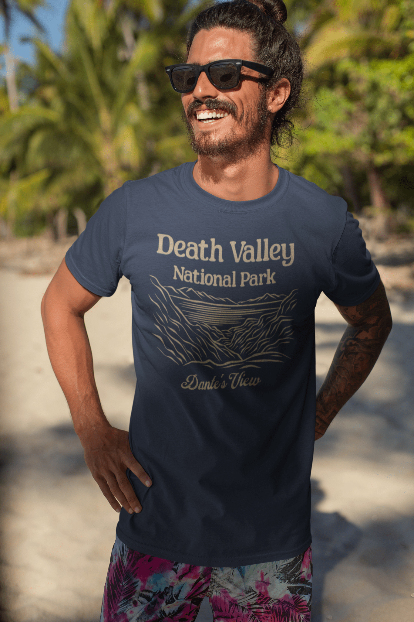 Death Valley National Park Dante's View graphic t-shirt shown from alternate product angle