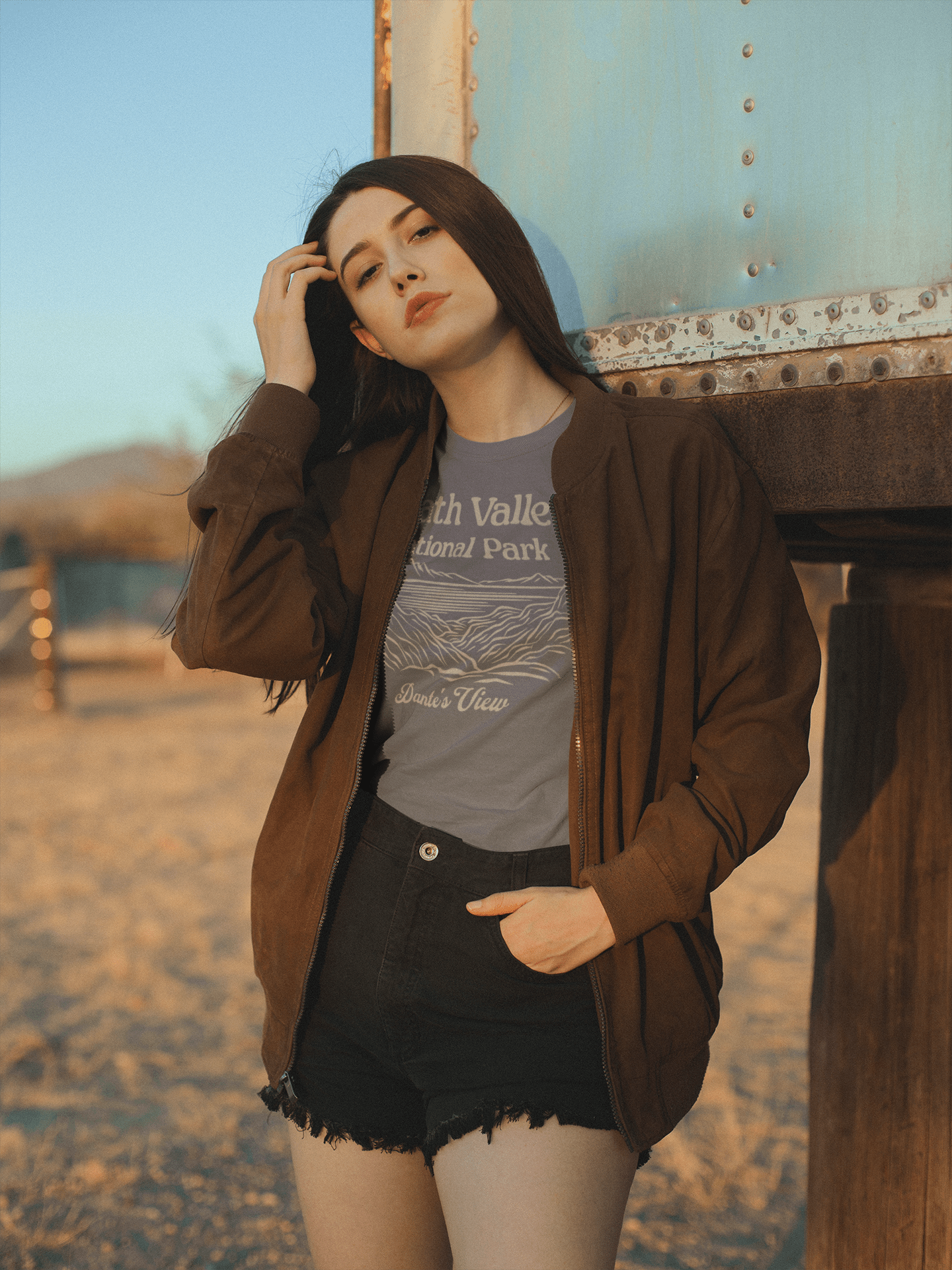 Death Valley National Park Dante's View graphic t-shirt detail or alternate product view