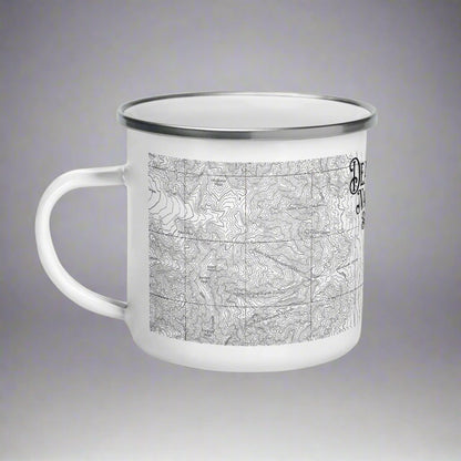 Death Valley National Park Badwater Basin Topographic Camp Mug - Parks Apparel