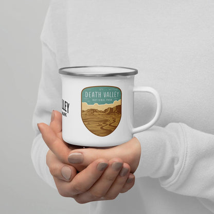 Death Valley National Park durable enamel camp mug showing design detail or product variation