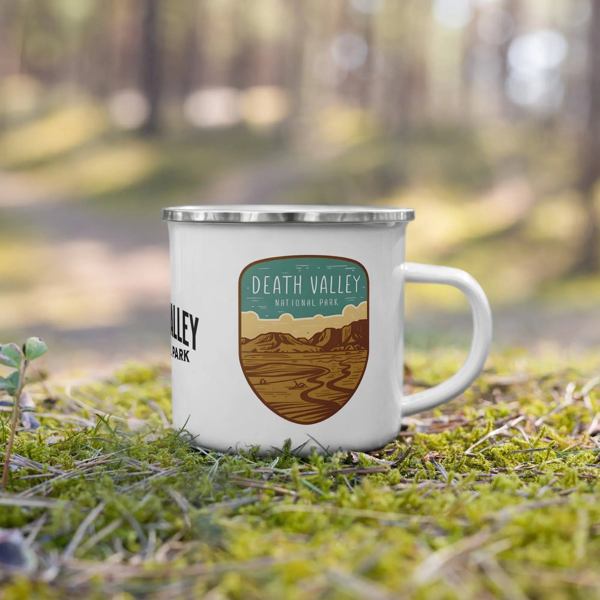Death Valley National Park durable enamel camp mug showing design detail or product variation