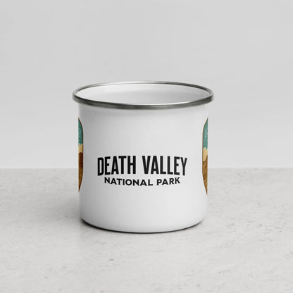 Death Valley National Park durable enamel camp mug shown from alternate product angle