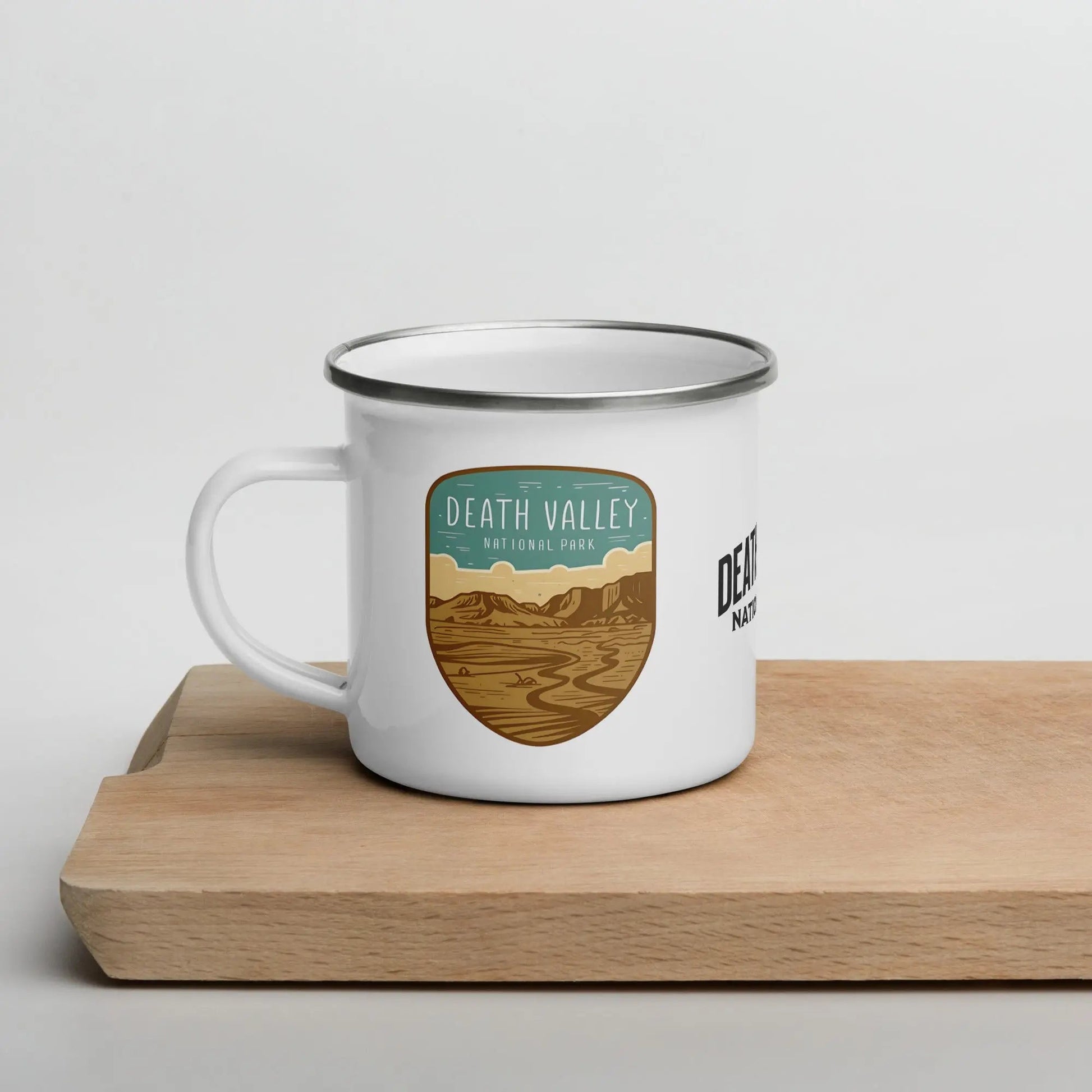 Death Valley National Park durable enamel camp mug showing design detail or product variation