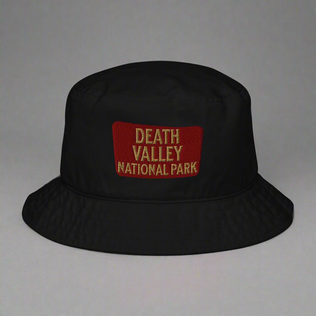 Death Valley National Park embroidered organic bucket hat alternate product angle