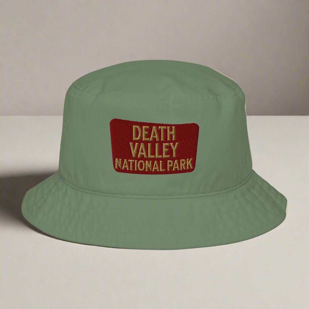 Death Valley National Park embroidered organic bucket hat alternate product angle