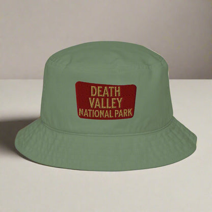 Death Valley National Park embroidered organic bucket hat alternate product angle