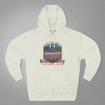 Death Valley National Park Badwater Basin fleece hoodie detail or alternate product view