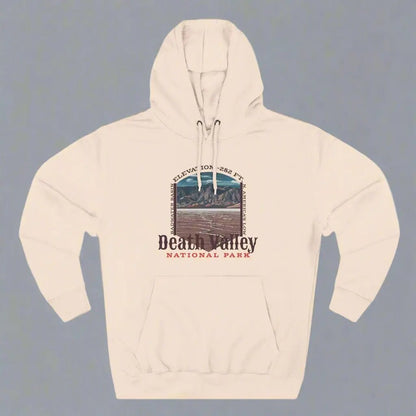 Death Valley National Park Badwater Basin fleece hoodie detail or alternate product view