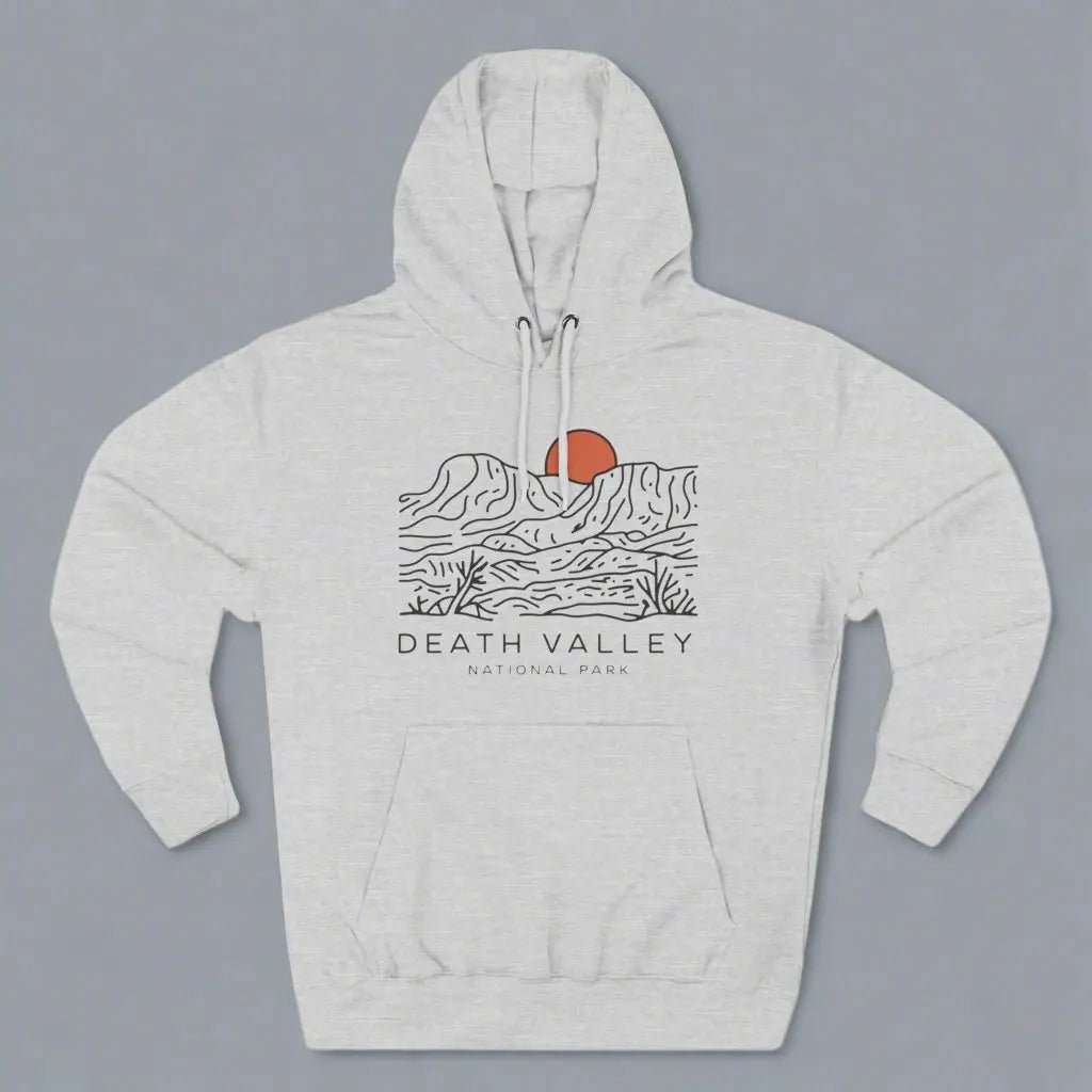 Death Valley National Park desert dunes fleece hoodie detail or alternate product view