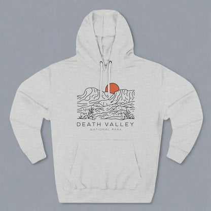Death Valley National Park desert dunes fleece hoodie detail or alternate product view