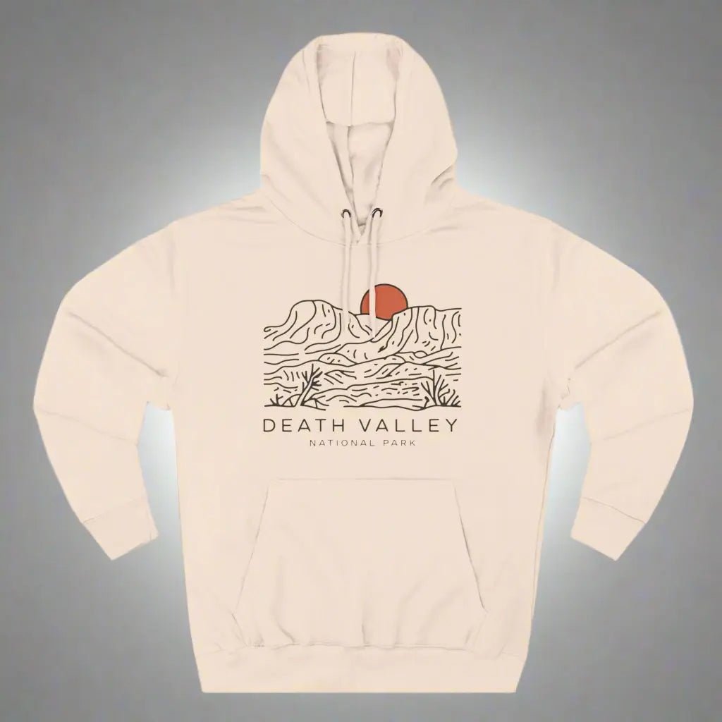 Death Valley National Park desert dunes fleece hoodie detail or alternate product view