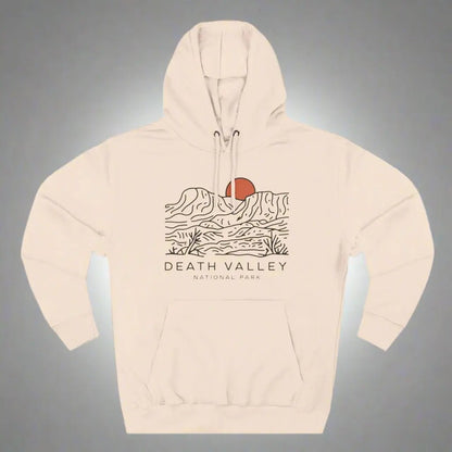 Death Valley National Park desert dunes fleece hoodie detail or alternate product view
