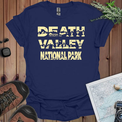Death Valley National Park graphic t-shirt shown in lifestyle or modeled setting