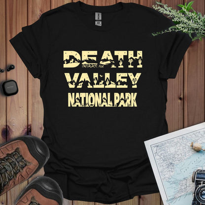 Death Valley National Park graphic t-shirt shown in lifestyle or modeled setting