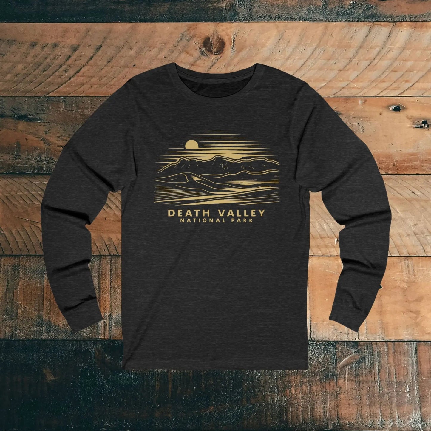 Death Valley National Park Long Sleeve T-shirt Mountain Dunes - Parks ApparelLong - sleeve