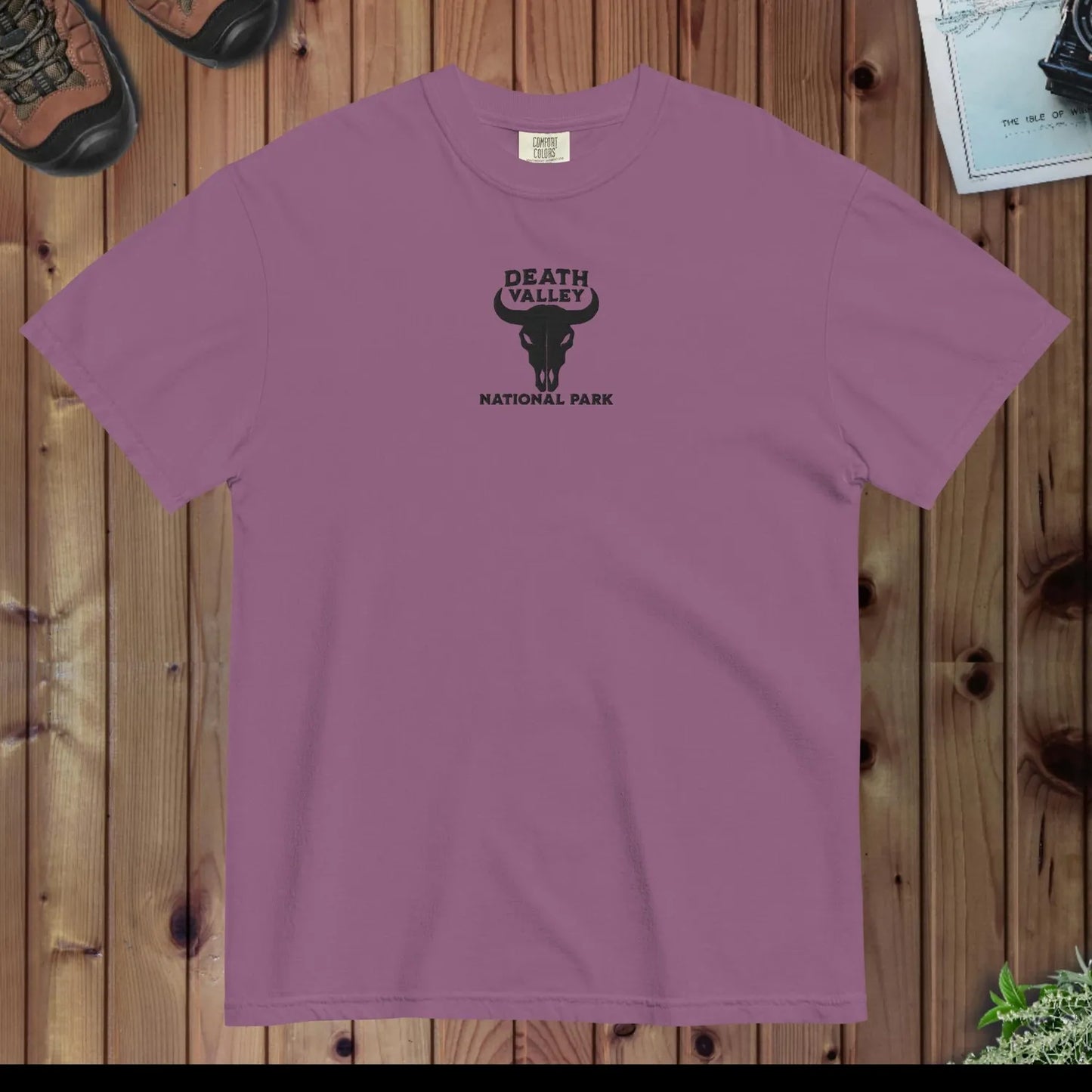 Death Valley National Park premium embroidered t-shirt detail or alternate product view