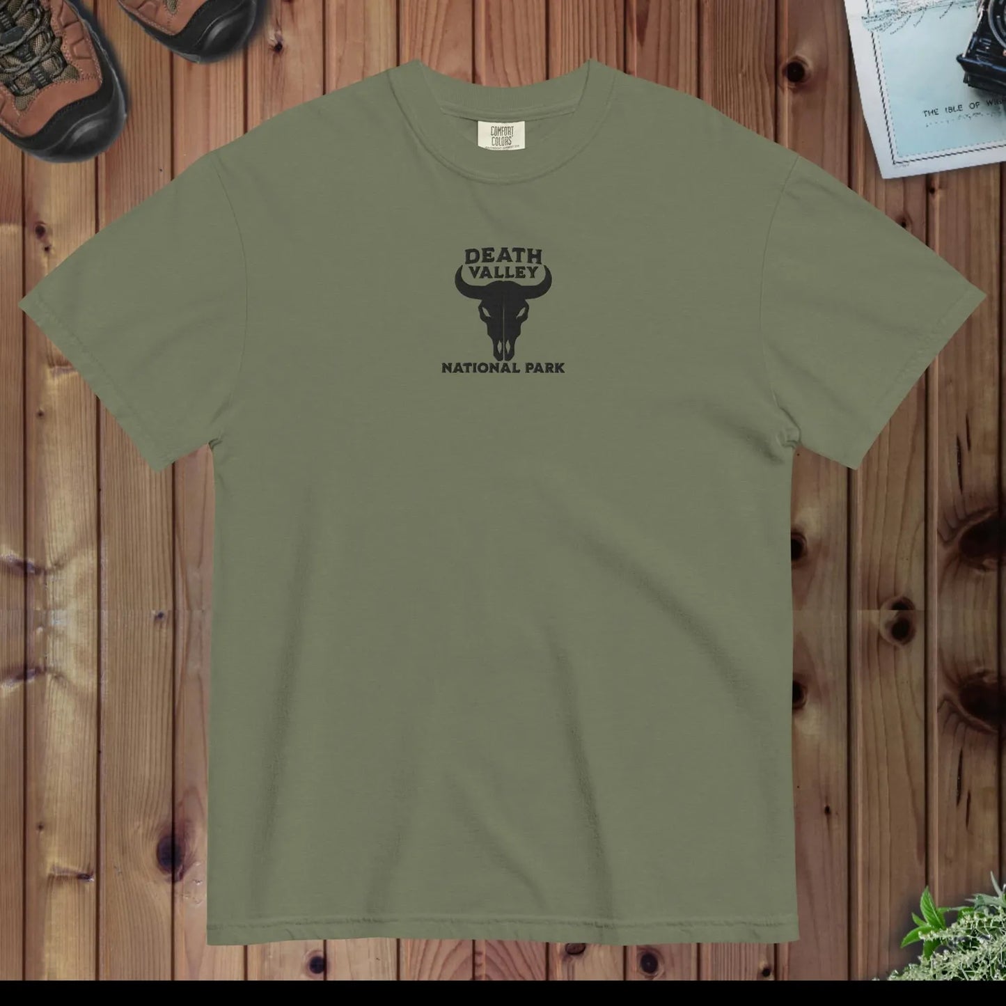Death Valley National Park premium embroidered t-shirt detail or alternate product view