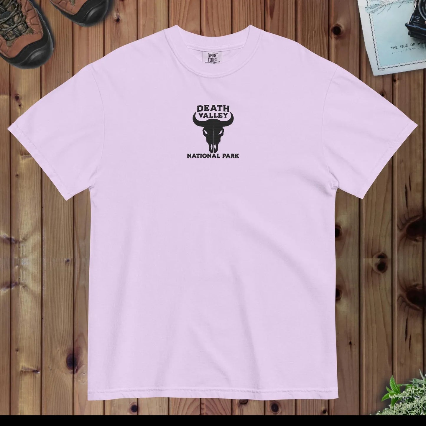Death Valley National Park premium embroidered t-shirt detail or alternate product view