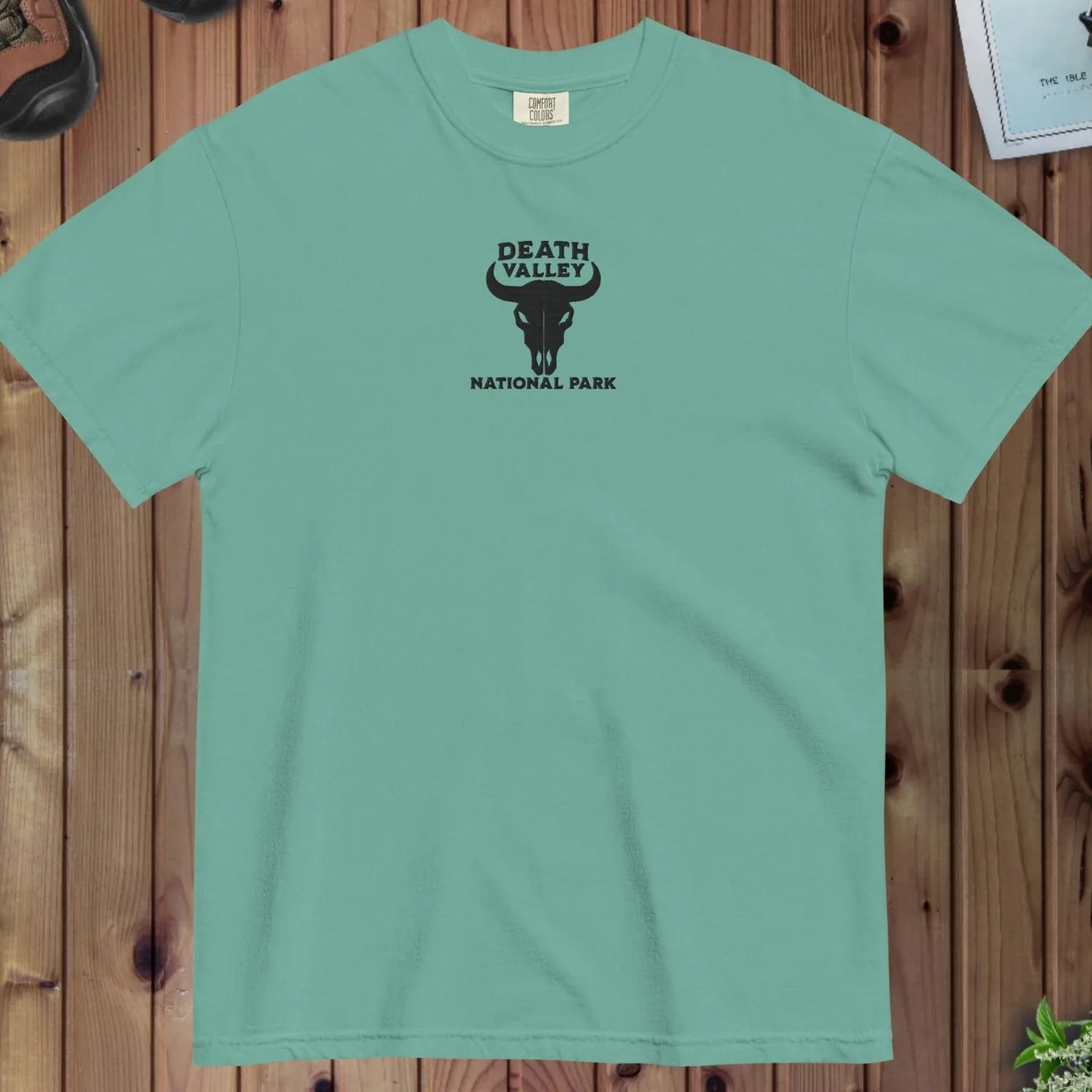 Death Valley National Park premium embroidered t-shirt alternate apparel color or product angle