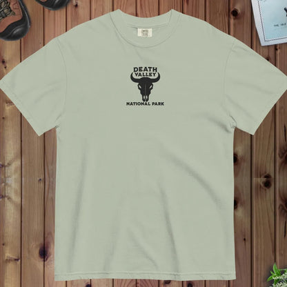 Death Valley National Park premium embroidered t-shirt shown in lifestyle or modeled setting