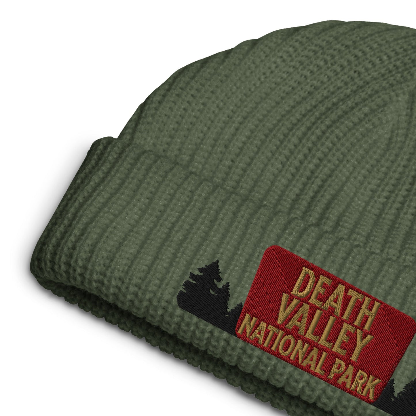Death Valley National Park Sign Embroidered Beanie Wharf Style - Parks Apparel