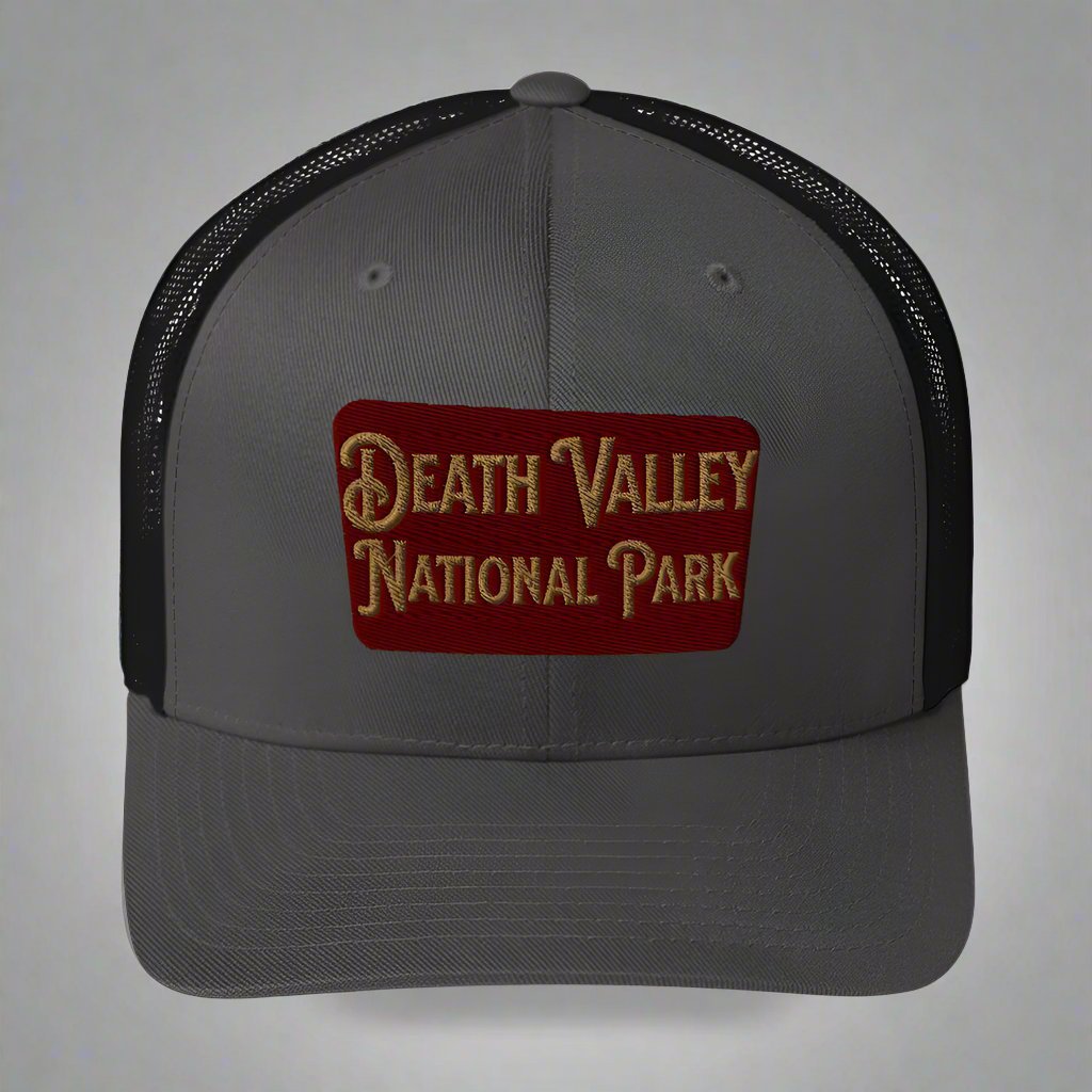 Death Valley National Park Sign Embroidered Trucker Cap - Parks Apparelhat