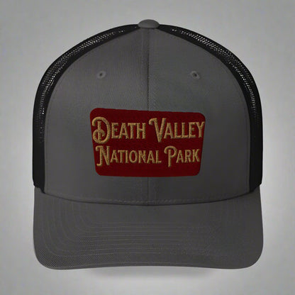Death Valley National Park Sign Embroidered Trucker Cap - Parks Apparelhat